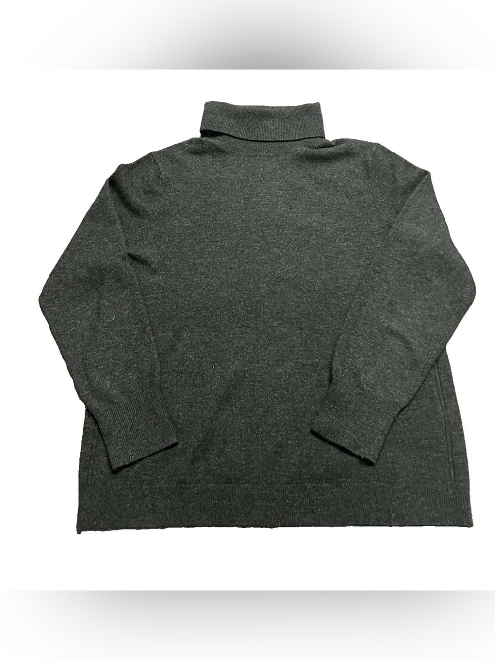 Banana Republic Charcoal Gray Merino Cashmere Knit Turtleneck Sweater XL